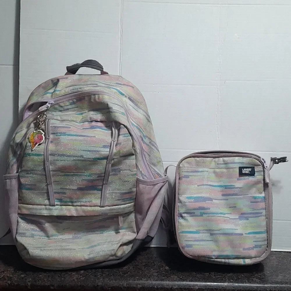 Land's End Backpack and Matching Lunch Tote.